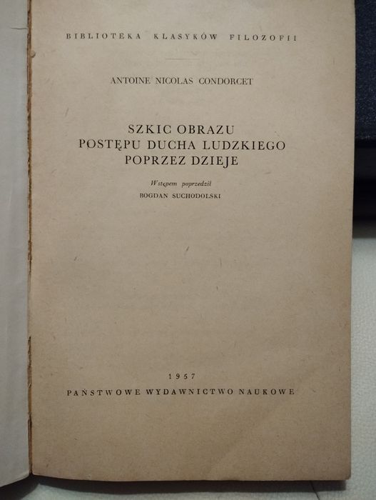 Condorcet szkic obrazu postępu ducha ludzkiego