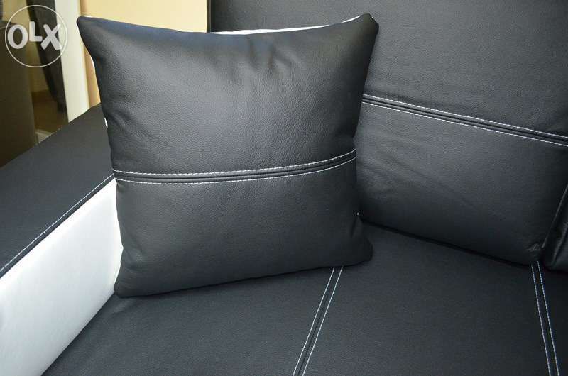 Sofa, kanapa rozkładana SENATOR w prawdziwej, skórze. Producent !!!