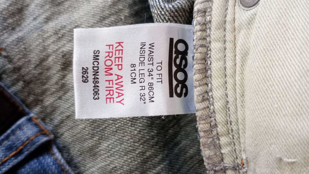Sprzedam jeansy ASOS niebieskie