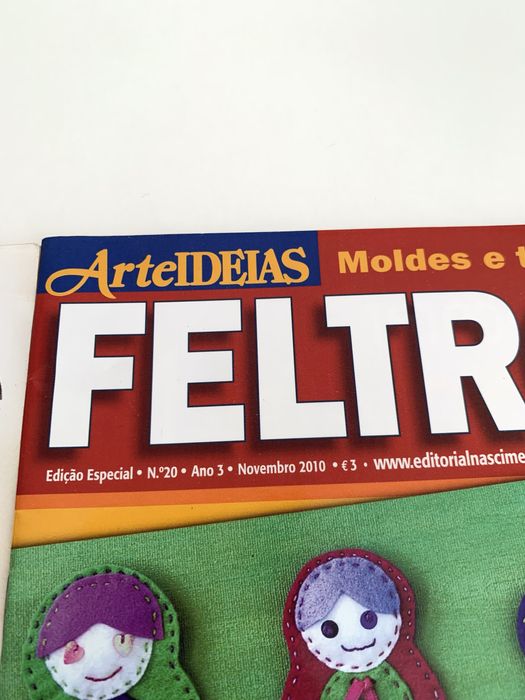 Conjunto 2 Revistas Arte Ideias - Feltros