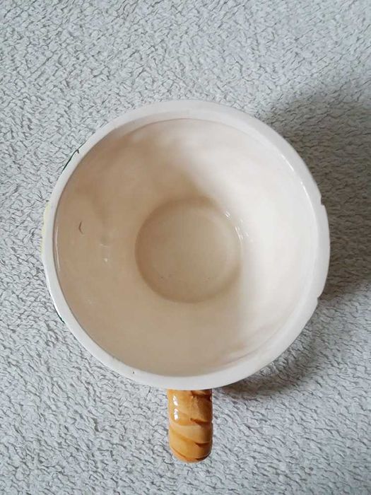 Porcelanowy dzbanek z filiżanką imbryk czajnik
