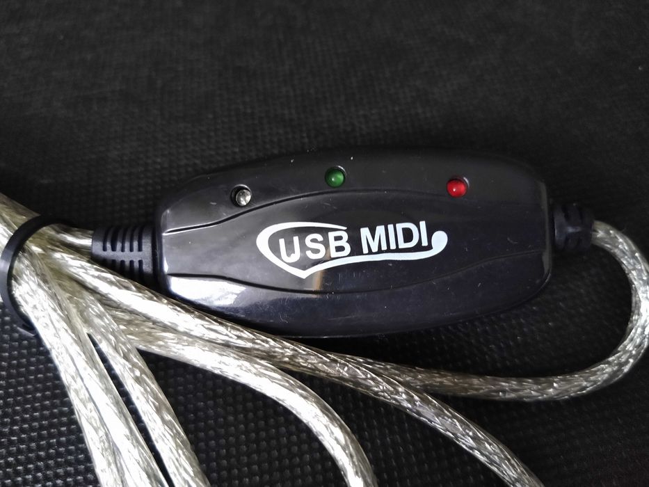 Konwerter adapter USB MIDI 2x DIN-5 2 metry