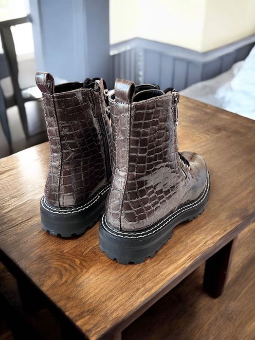 37 Sklep Nowe botki damskie trzewiki trapery worker RQ1910-1e