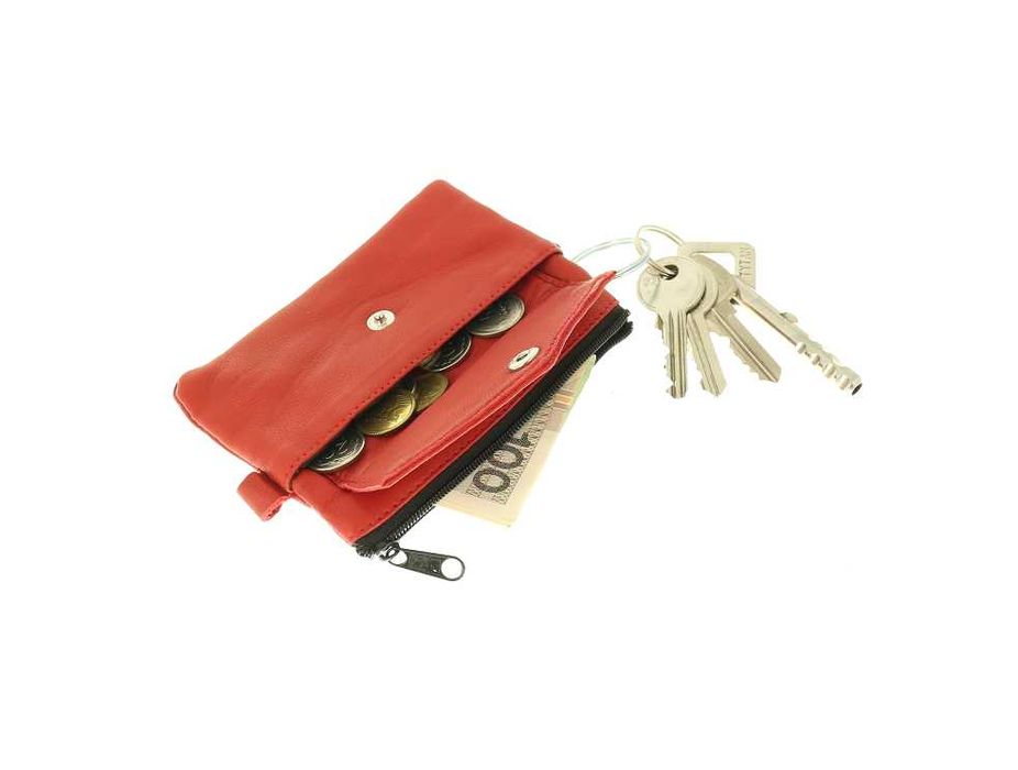 Pomarańczowe etui na klucze kluczówka skórzana kolory