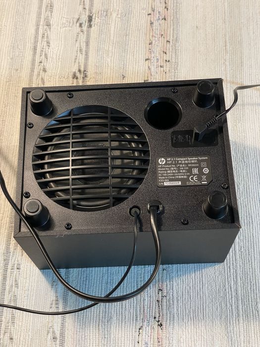 HP 2.1 Compact Speaker System conjunto de colunas PC Preto 2.1 canais