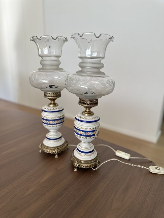 2 candeeiros de mesa - vintage