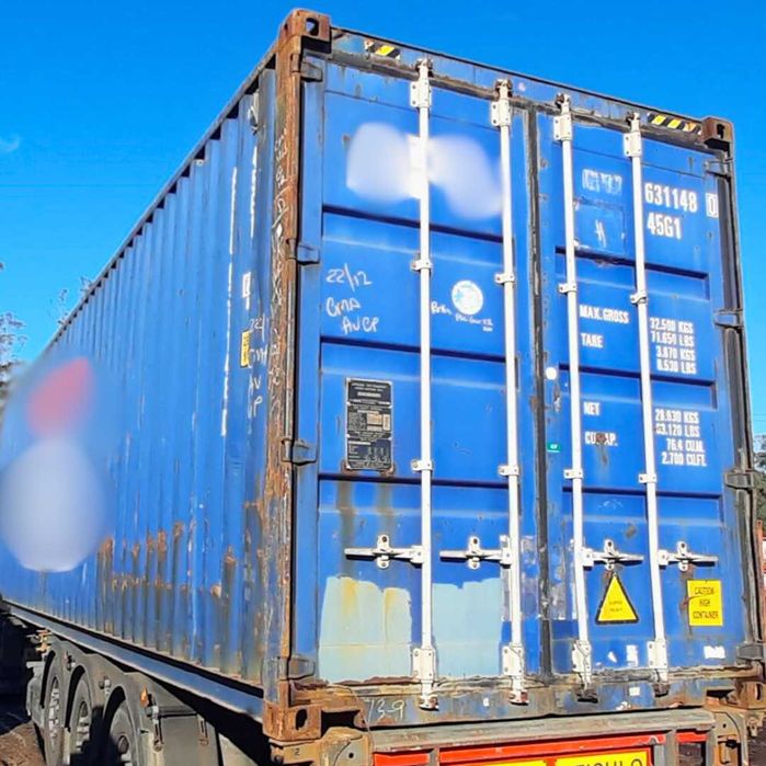 Contentor Marítimo 12 Metros Altura Extra (40 pés HC)