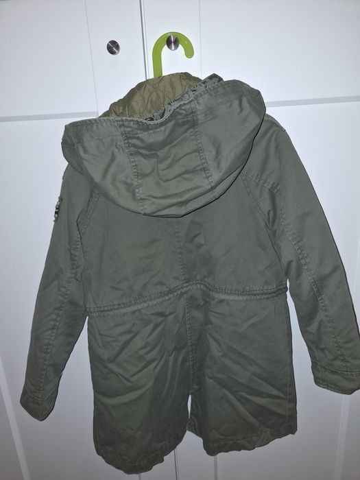 Kurtka jesienna typu parka 3 w 1 dla dziewczynki  - Zara roz. 140