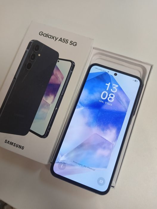 Samsung Galaxy A55 5G, komplet,baz uszkodzeń