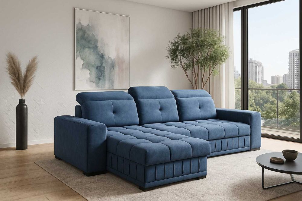 Narożnik ROYAL z dużym spaniem