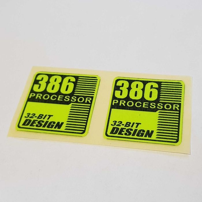 486 DX processor Наклейки на компьютер PC sticker