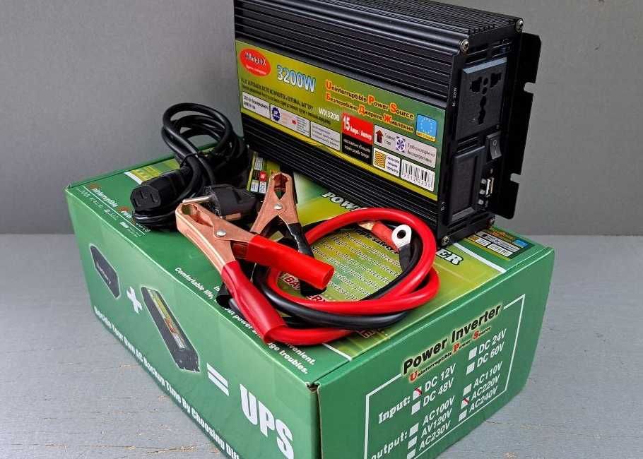 Авто инвертор бесперебойного питания 12-220 |Преобразователь| ИБП |БДЖ