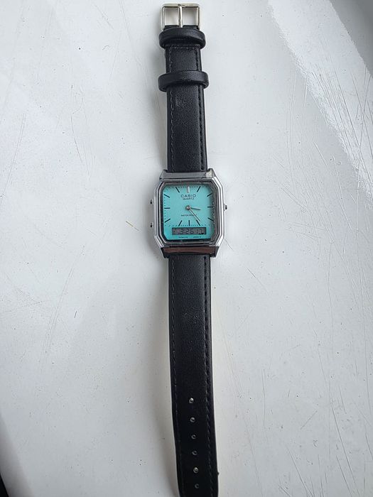 Оригінальний годинник Casio AQ-230 (Tiffany / Turquoise Dial) — Б/У в чудовому стані