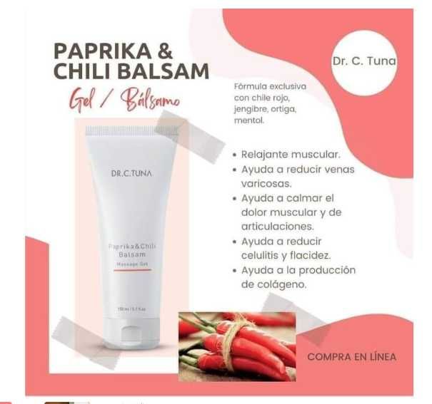 Gel de Masaje Bálsamo de Pimentón y Chile