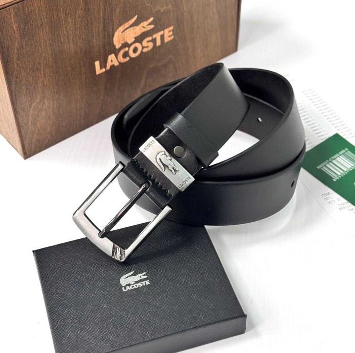 Ремінь + Гаманець Lacoste Натуральна шкіра