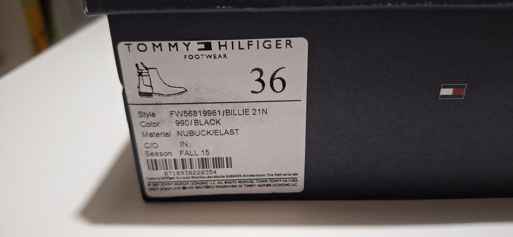 Botas tommy pretas