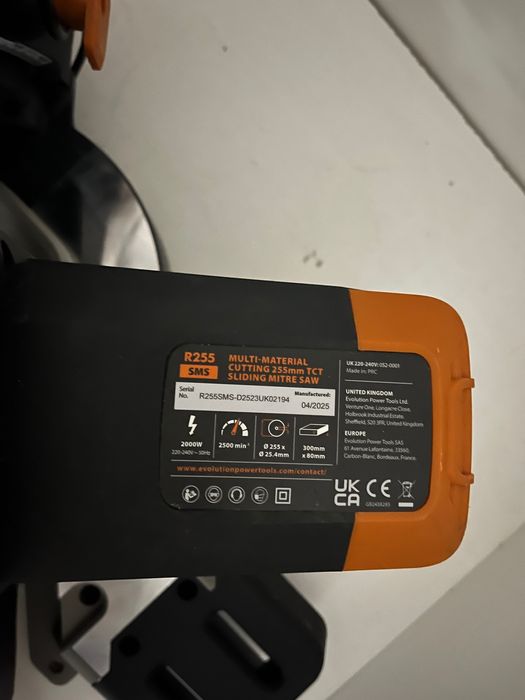 Piła ukośnica Evolution R255SMS 2000W 255mm