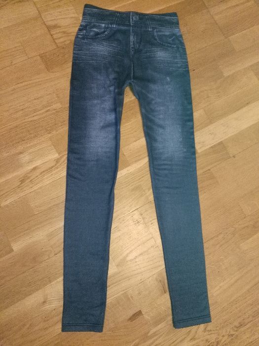 nowe getry imitujące jeansy, rozm. s/m