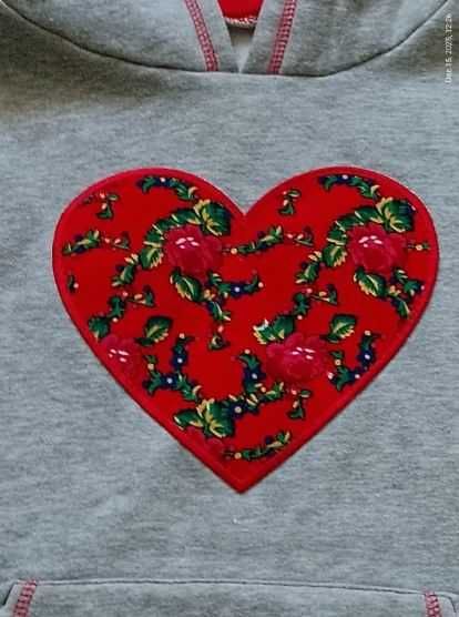 Ciepła bluza z góralską aplikacją