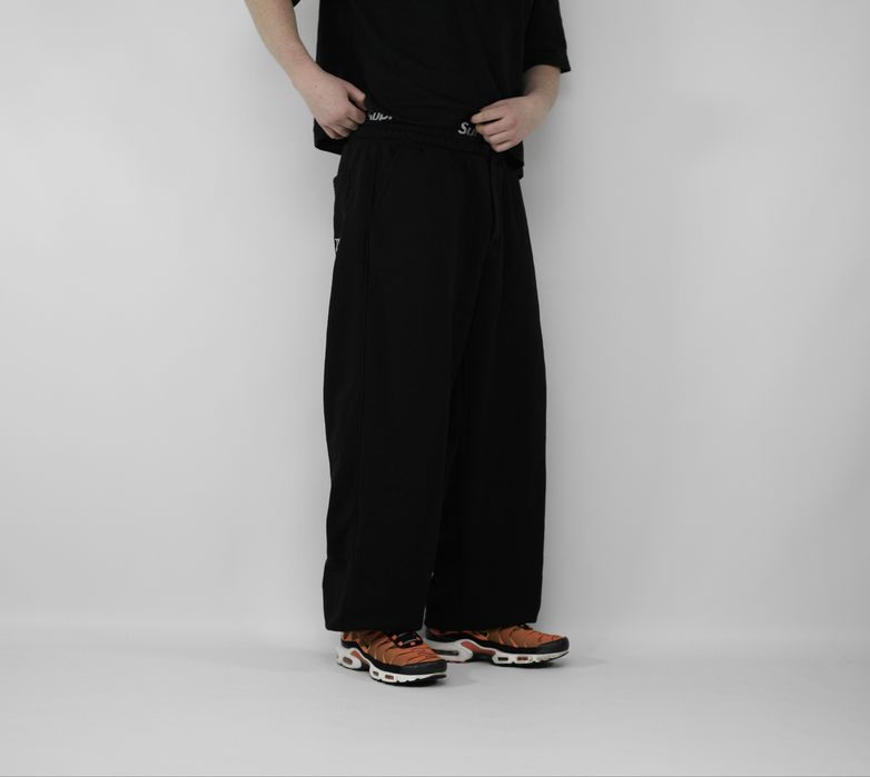 Широкі чорні спортивні штани M40 BAGGY SWEATPANTS широкие штаны бегги