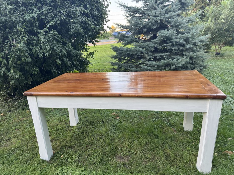 Stół drewniany jadalniany Styl rustyklany