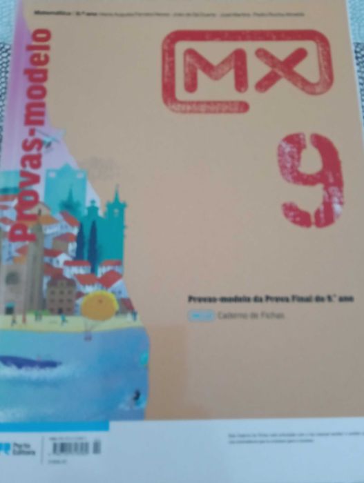 Livro escolar provas-modelo 9 ano da Porto Editora