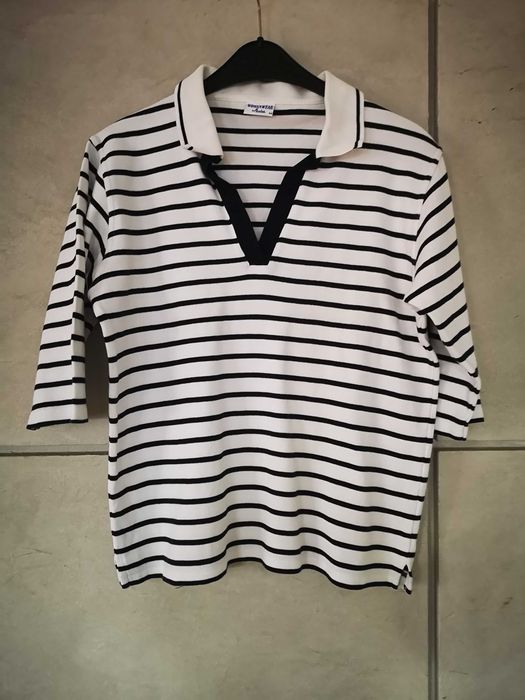 Wind-sportswear.de pulower w paski granatowo biały r. M