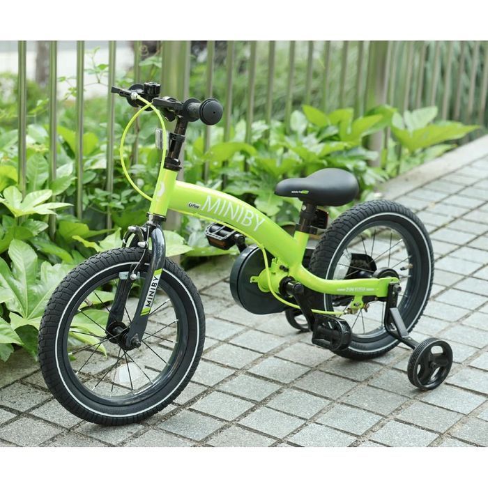 Rowerek Dziecięcy - Rowerek Biegowy Miniby 14 cali Green Qplay