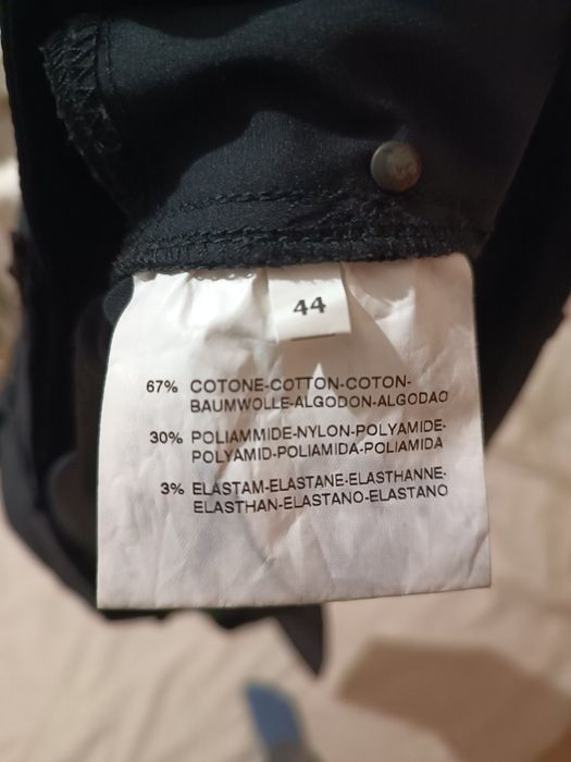 Черные стрейч брюки 44