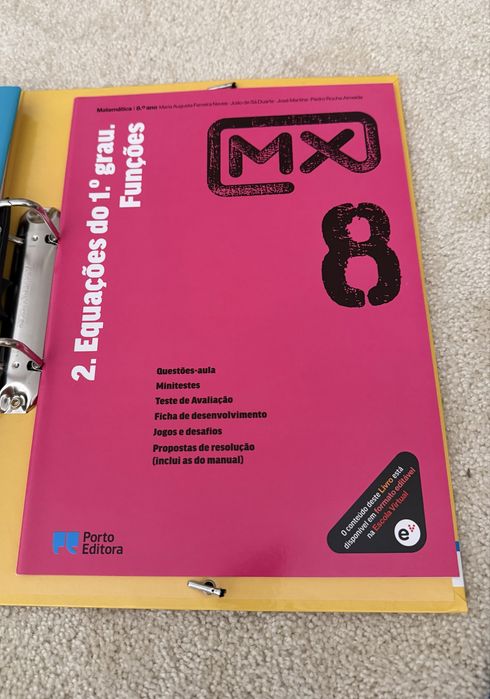 MX 8 (Matemática 8º ano) - Porto Editora - Versão Professor