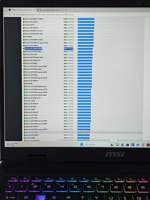MSI Sword 16 HX RTX4060 Intel i7-14650HX 24GB 2TB SSD 144Hz FHD W11Pro