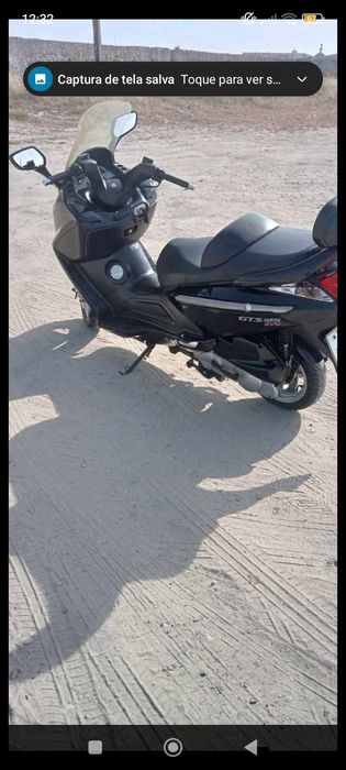 Sym GTS 125 evo carburada