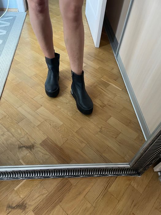 Чоботи зима/осінь,шкіряні, ручної роботи