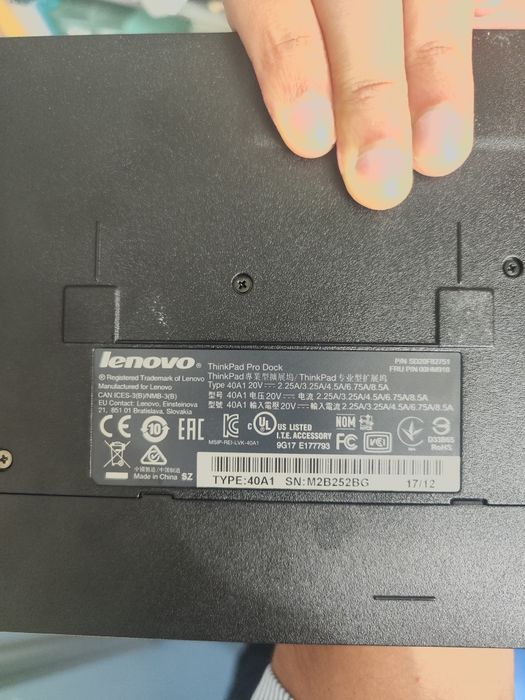Lenovo ThinkPad Pro Dock 40A1 Dock Station