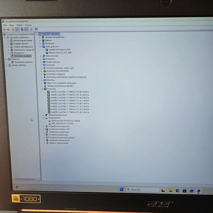 Laptop  Gamingowy Acer Aspire  A717