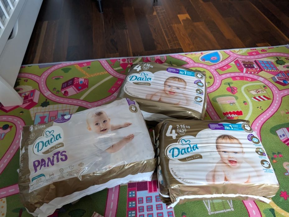 Pieluchy Dada extra care rozmiar 4 2x42 + Pants rozmiar 4