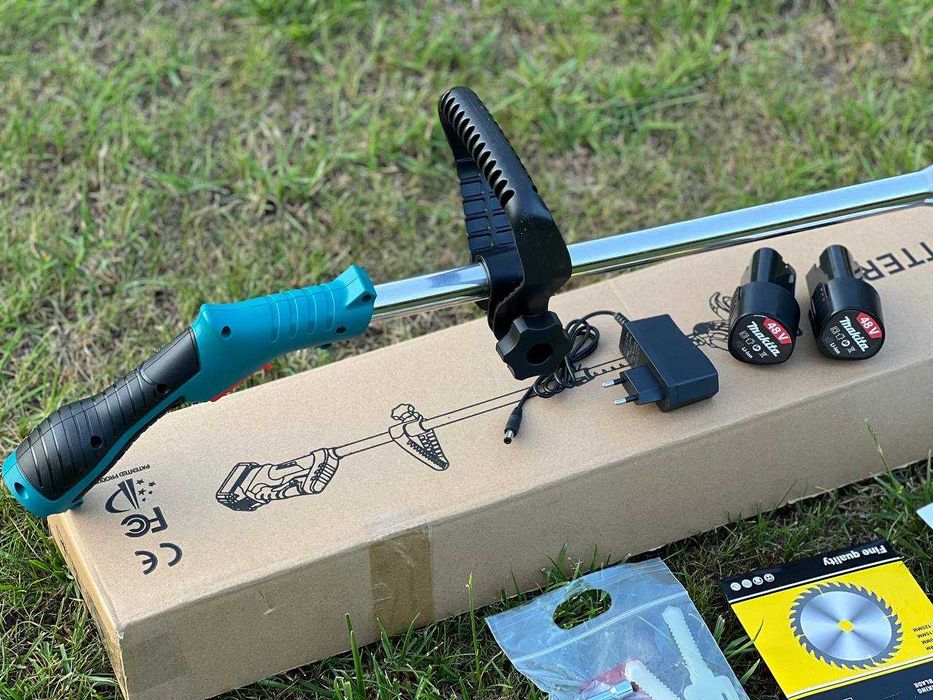 Электрический аккумуляторный триммер makita газонокосилка + 2️⃣ АКБ