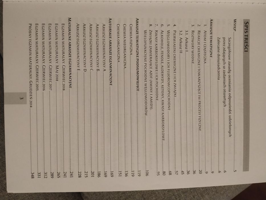 Arkusze egzaminacyjne Chemia Omega Pac