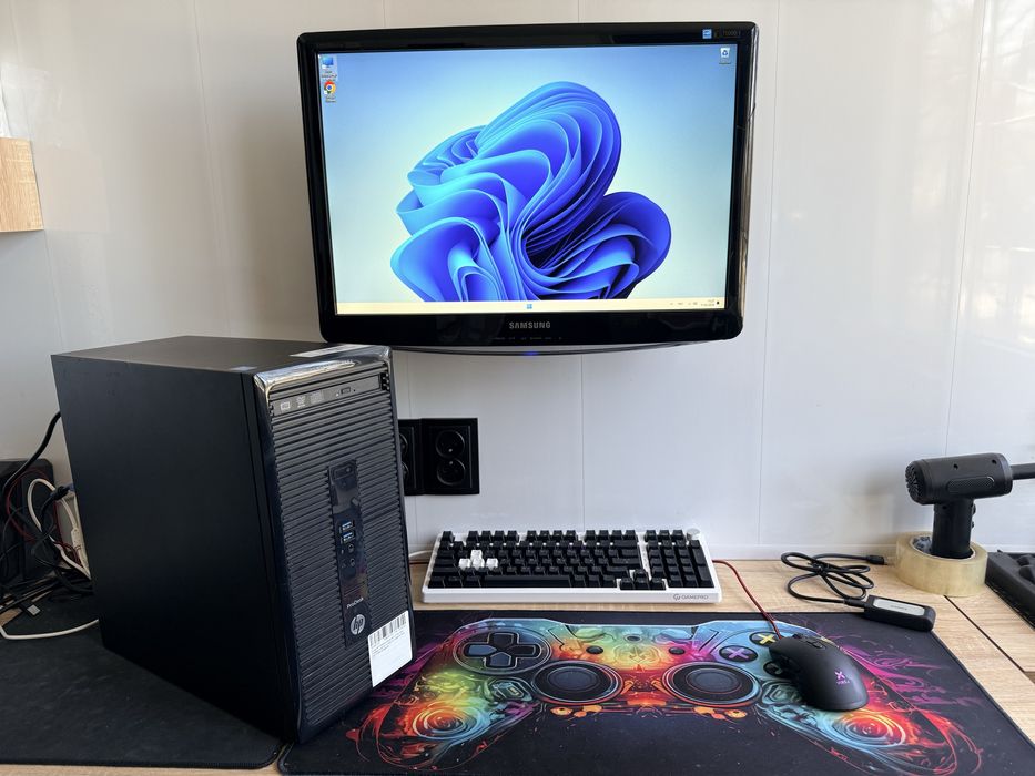 Системний блок HP ігровий intel i5+16 ddr+ssd256+відеокарта AMD 4 гб
