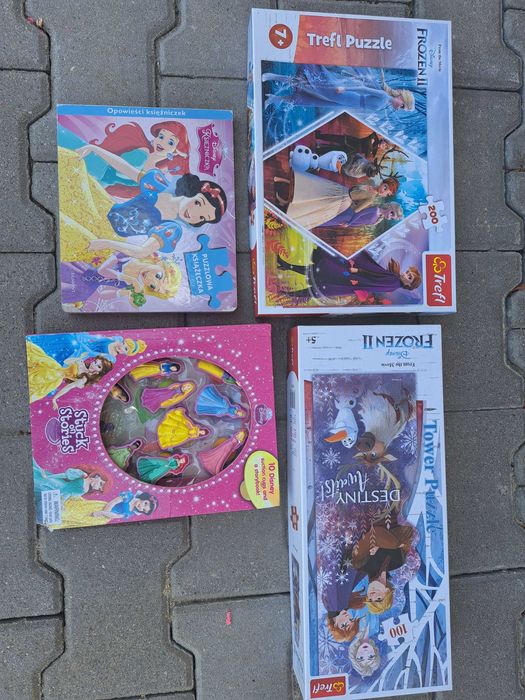 Zestaw puzzli i laleczek 4-6 lat