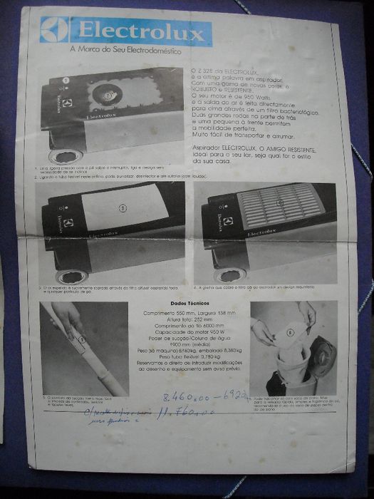 Varios catalogos instrucoes antigos Electrolux e Pertos