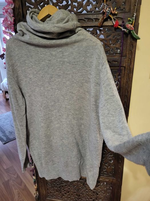 Sweter golf wełna merino i kaszmir 46 48