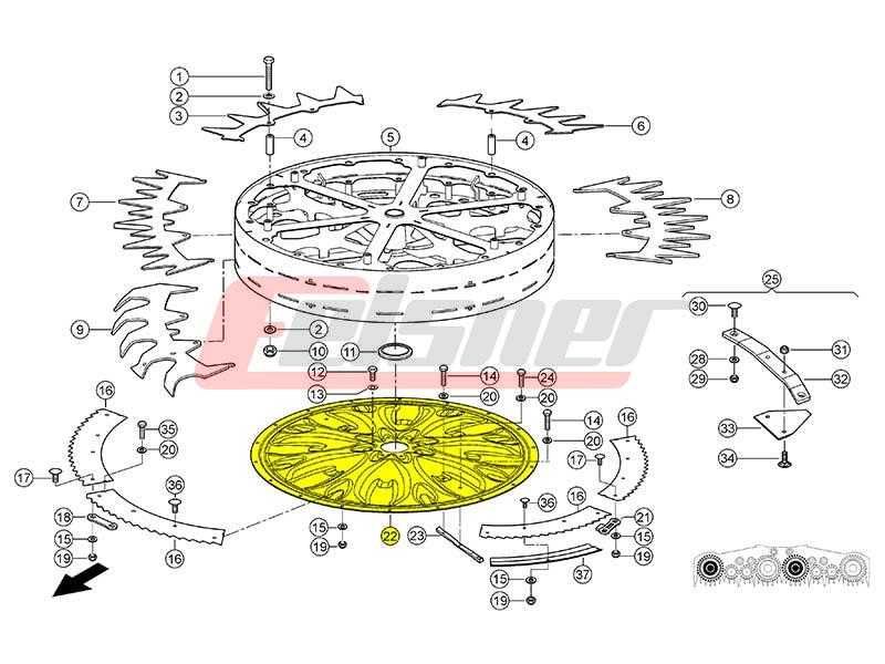 Talerz rotor claas orbis