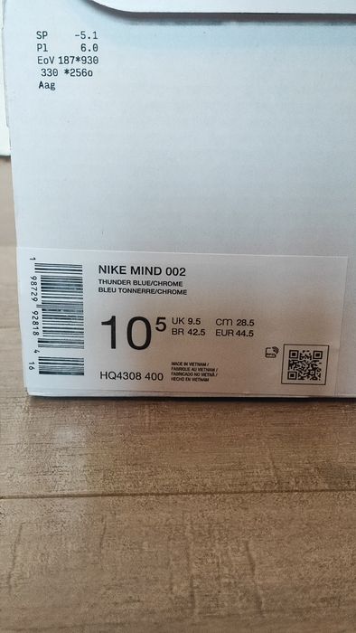 Buty Nike Mind 002 Thunder Blue Chrome rozmiar 44,5 / 28,5cm