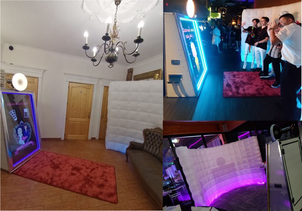 Fotolustro 70" Fotobox GLAMBOT Fotobudka 360 Barmix Knoocker Dmuchańce