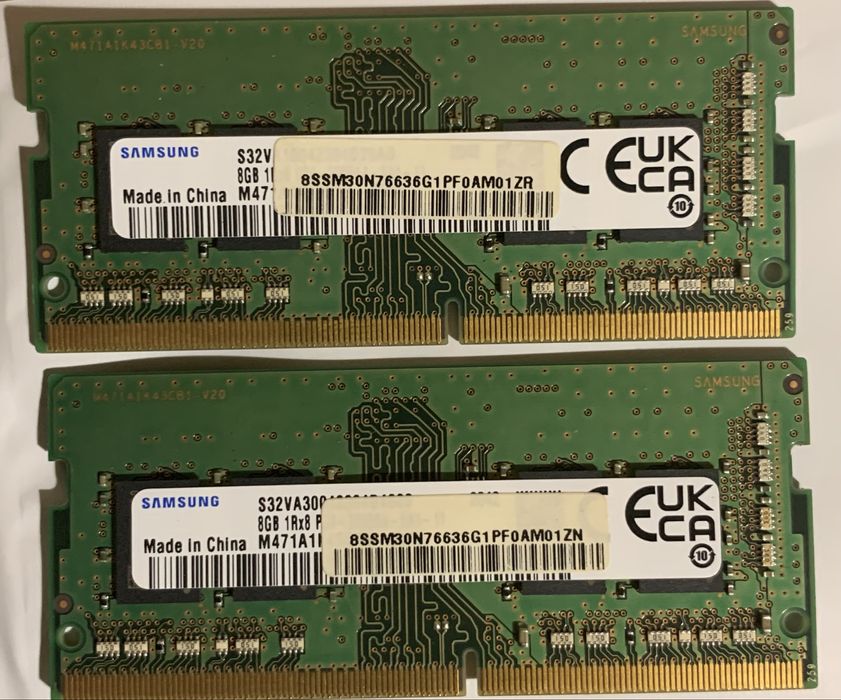 Комплект RAM Samsung 16GB (2×8) DDR4 3200MHz SO-DIMM