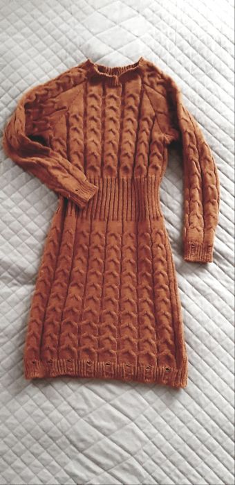 Sukienka/tunika brązowa