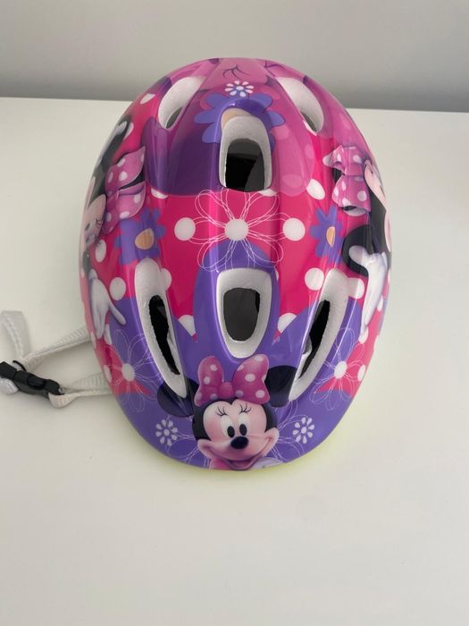 Capacete menina Minnie Mouse rosa