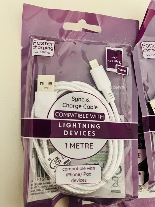 Przewód Lightning Iphone (1metr)nowy!!!