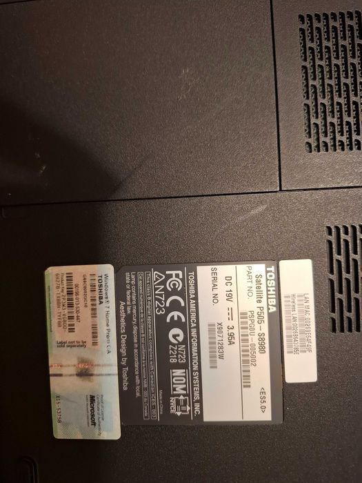Toshiba satellite p505 s8980